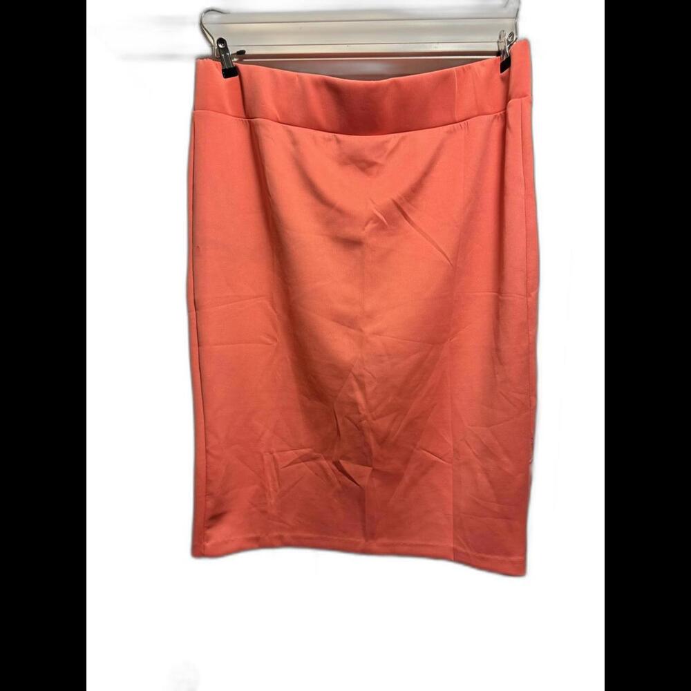 Eloquii Chic Coral Fitted Style Stretch Skirt for Effortless Style Plus Sz 24